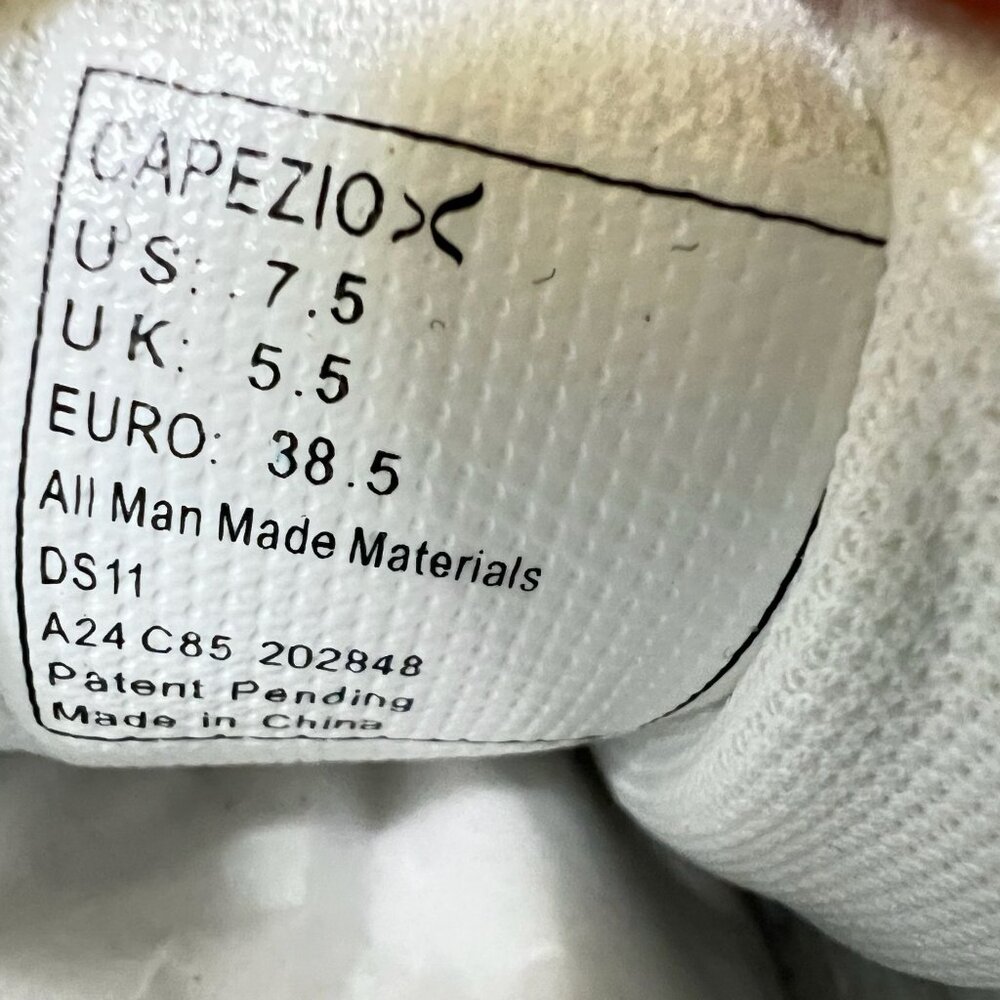 CAPEZIO Ds11 Fierce Dansneakers White Dance Fitness Breathable Mesh Sneakers - Picture 6 of 6